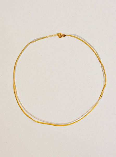 Collier Geste Mini Bicolore