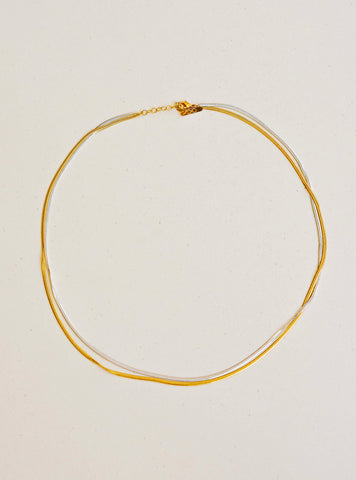 Collier Geste Mini Bicolore