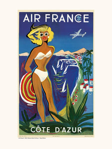Affiche Côte d'Azur - Air France