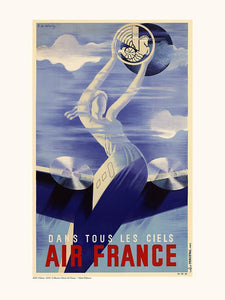 Affiche Dans Tous les Ciels - Air France