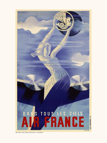 Affiche Dans Tous les Ciels - Air France