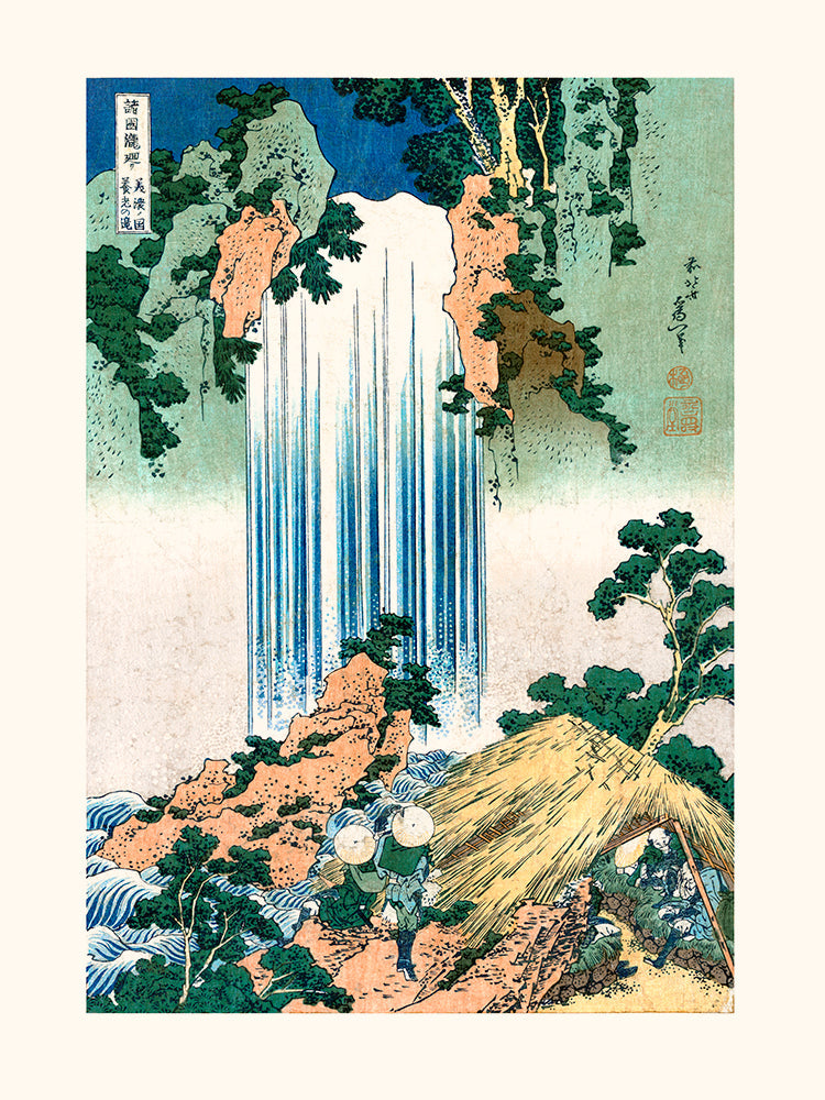 Affiche Cascade de Yoro - Hokusai