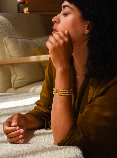 Manchette Tapestry Doré