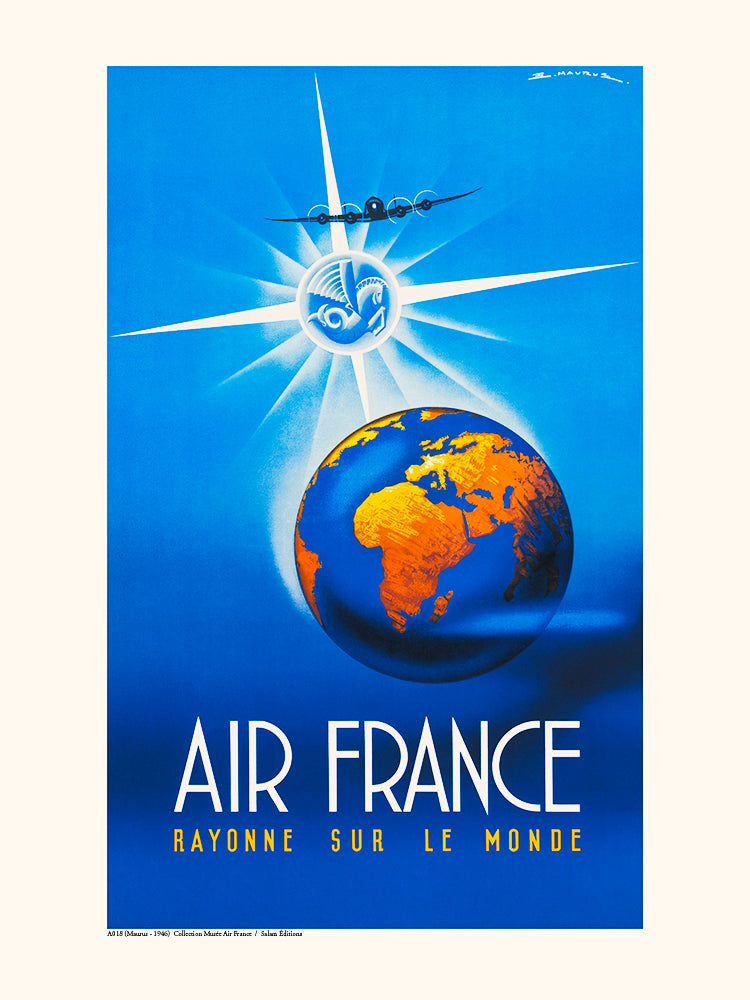 Affiche Rayonne sur le Monde - Air France