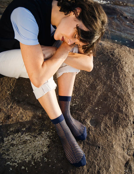 Chaussettes Sapin Bleu