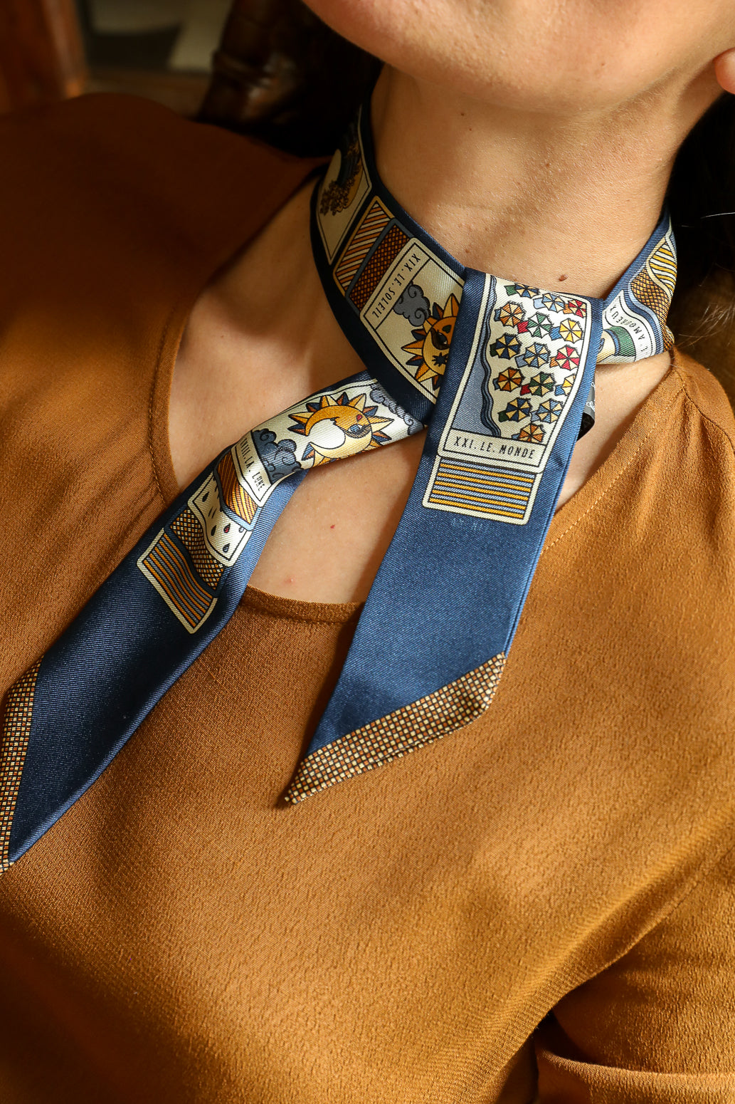 Ruban Bandy Tarot - Marine