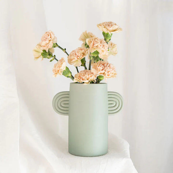 Vase avec Anses Ambre vert