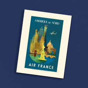 Affiche Amérique du Nord - Air France