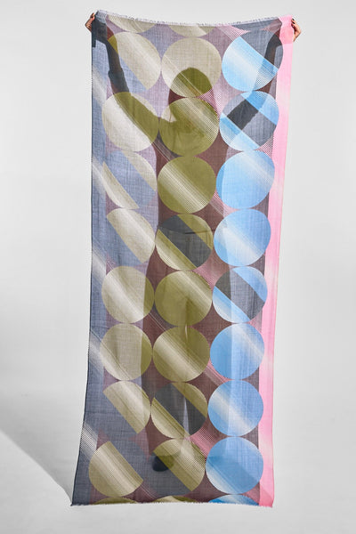 Foulard de Coton Anaphore Kaki