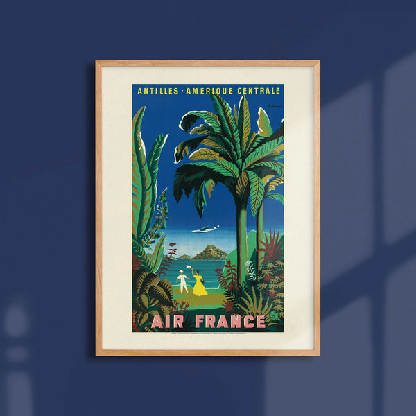 Affiche Antilles - Amérique Centrale - Air France