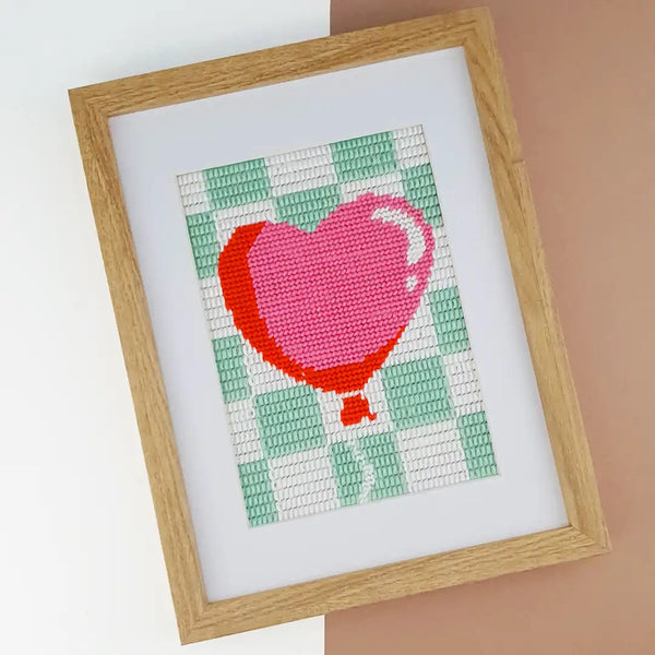 Kit Canevas - Ballon Coeur