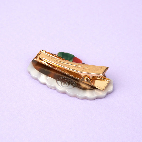 Barrette Bûche de Noël