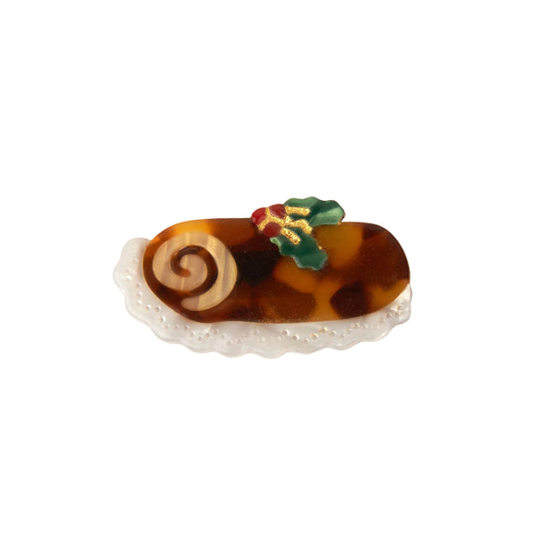 Barrette Bûche de Noël