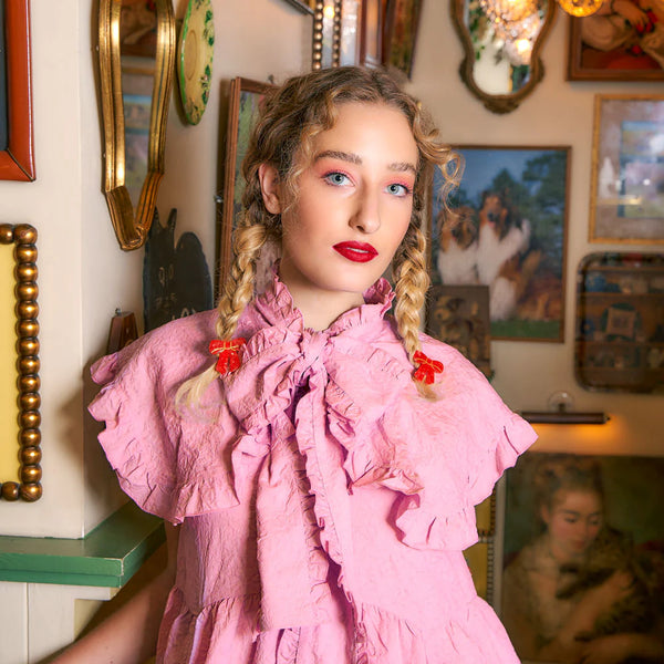 Barrette Noeud Rouge