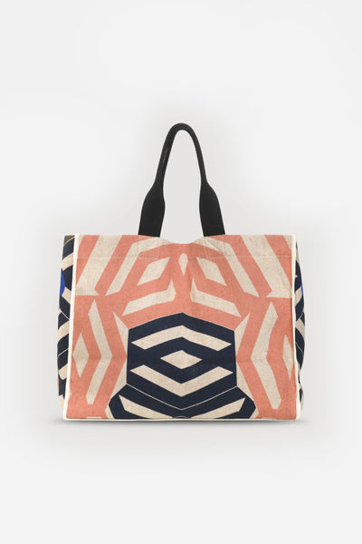 Sac Cabas Barth Bloom Kaki Rose