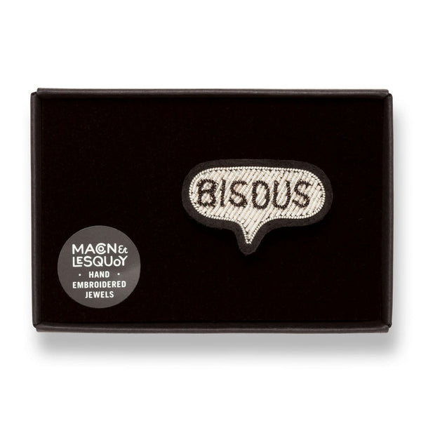 Broche Bisous Argent