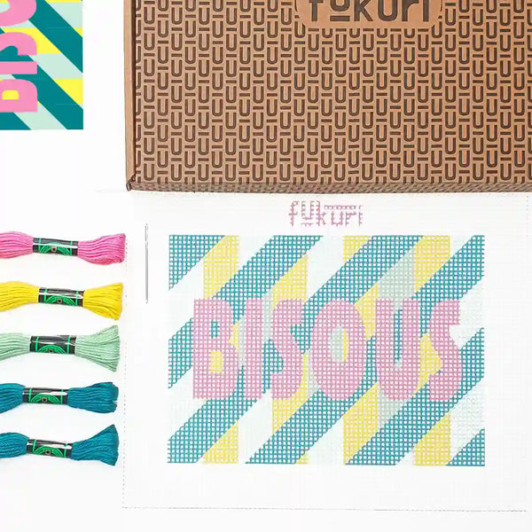 Kit Canevas - Bisous