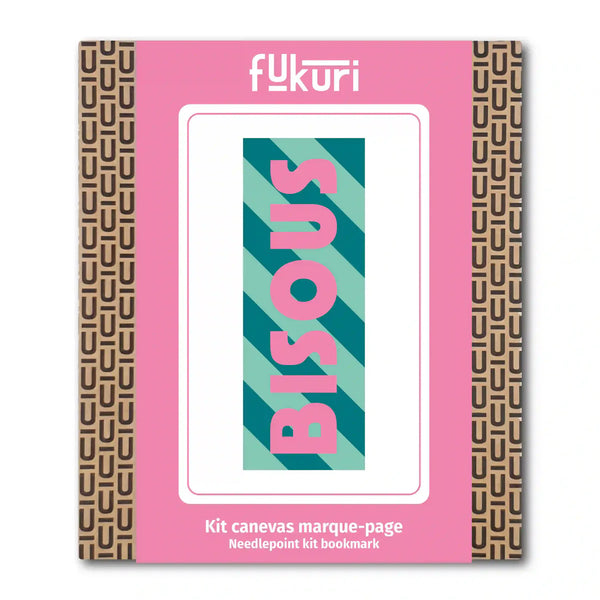 Kit Canevas Marque-Page - Bisous