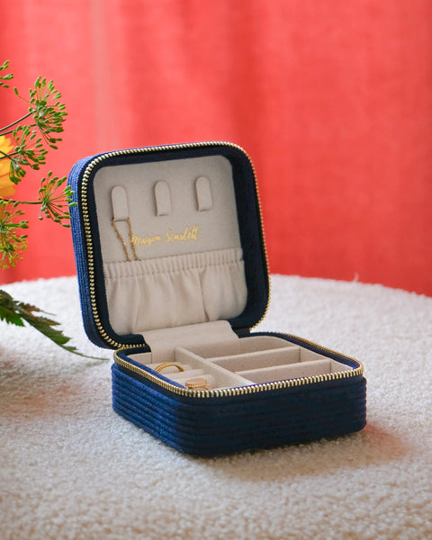 Boîte à Bijoux Corinne - Velours Côtelé