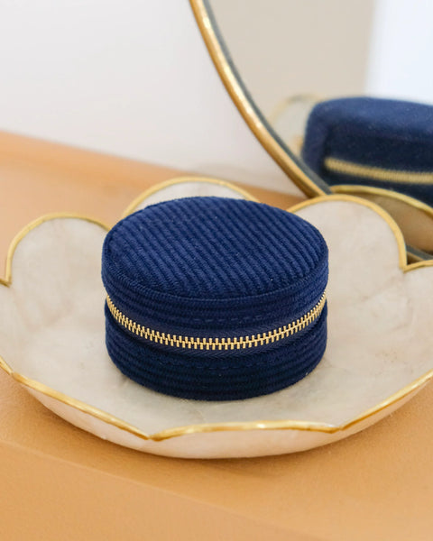 Petite Boîte à Bijoux Yvonne - Velours Côtelé