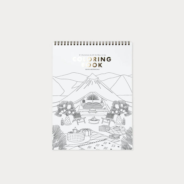 Cahier de Coloriage Bliss & Botanicals