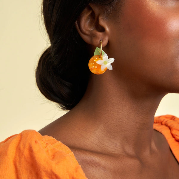 Boucles d'oreilles Fleur d'Oranger