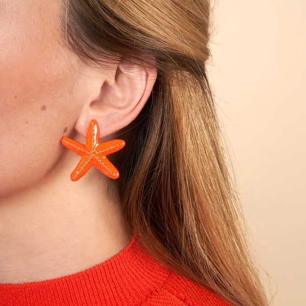 Boucles d'oreilles Etoile de Mer Métal
