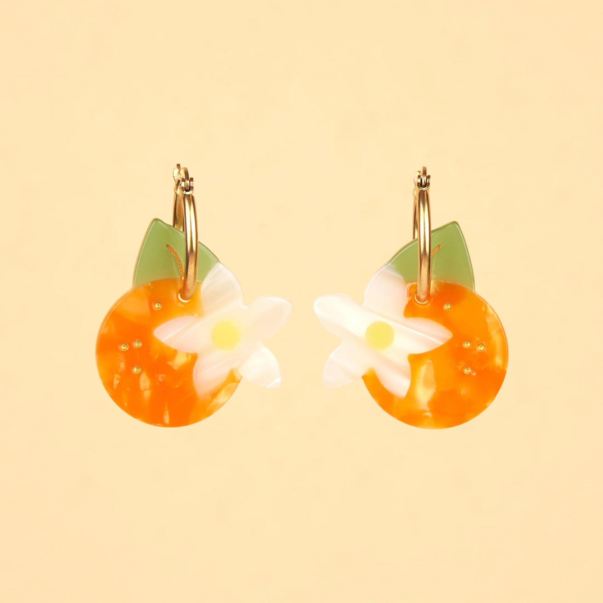 Boucles d'oreilles Fleur d'Oranger
