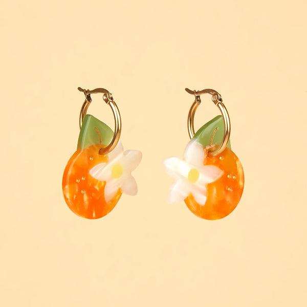 Boucles d'oreilles Fleur d'Oranger