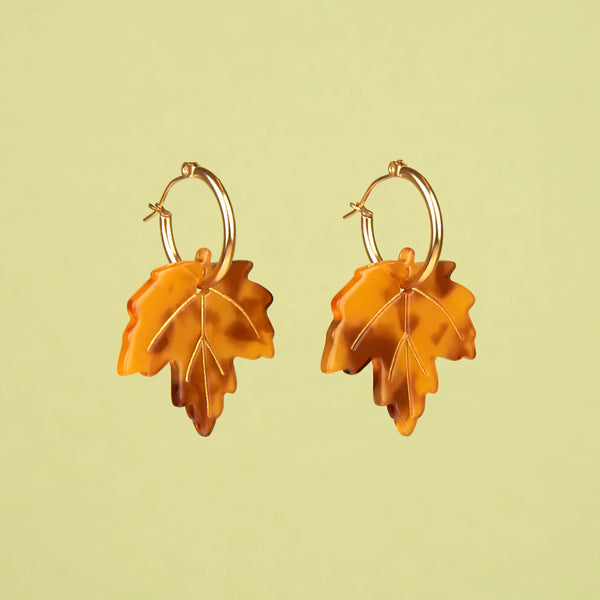 Boucles d'oreilles Feuille d'Erable