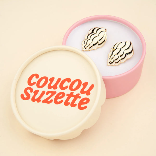 Boucles d'oreilles Coquillage Métal