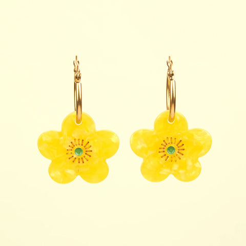 Boucles d'oreilles Bouton d'Or