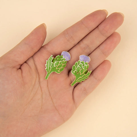 Boucles d'oreilles Artichaut