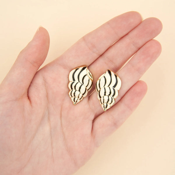 Boucles d'oreilles Coquillage Métal
