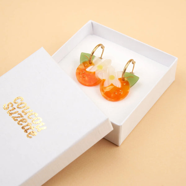 Boucles d'oreilles Fleur d'Oranger