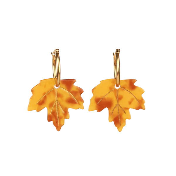 Boucles d'oreilles Feuille d'Erable