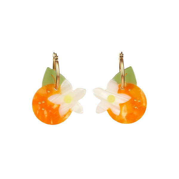 Boucles d'oreilles Fleur d'Oranger