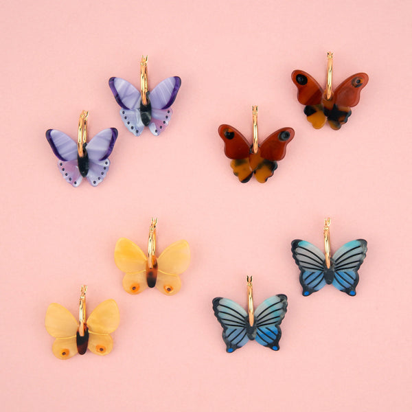 Boucles d'oreilles Papillon de Nuit