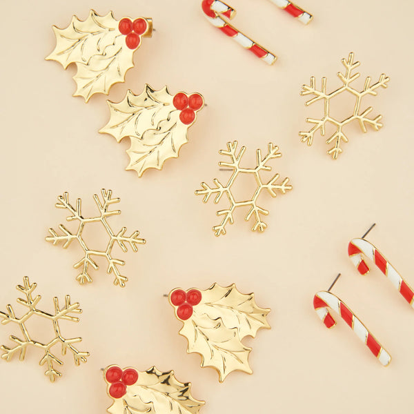 Boucles d'oreilles Flocon