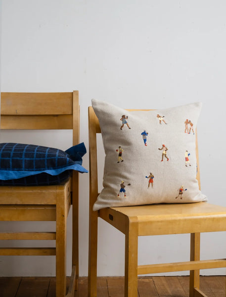 Coussin Brodé Boxe
