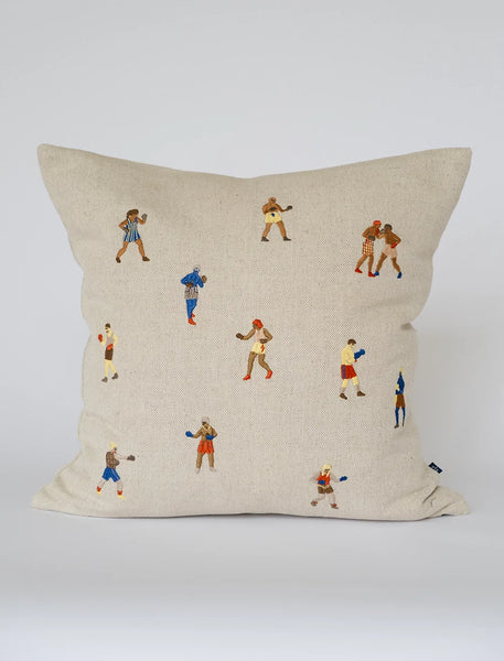Coussin Brodé Boxe