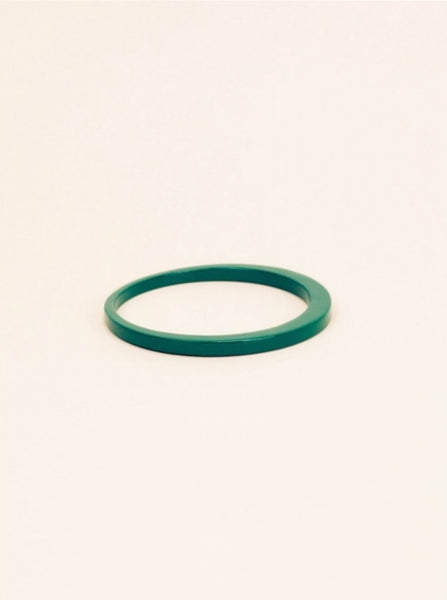 Bracelet fin irrégulier laqué Vert