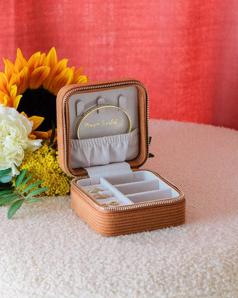 Boîte à Bijoux Corinne - Velours Côtelé