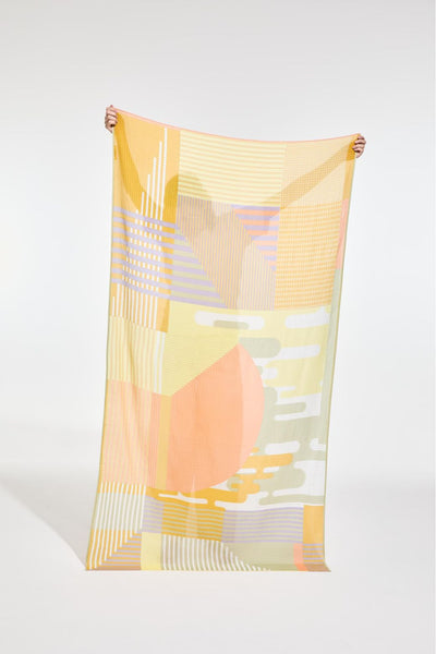 Foulard de Coton Cascade Citrine