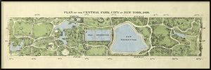 Cadre Plan of Central Park