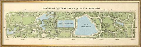 Cadre Plan of Central Park