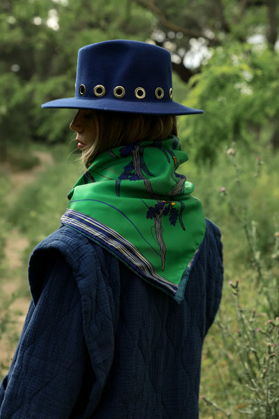 Carré Cerf Bohème - Vert