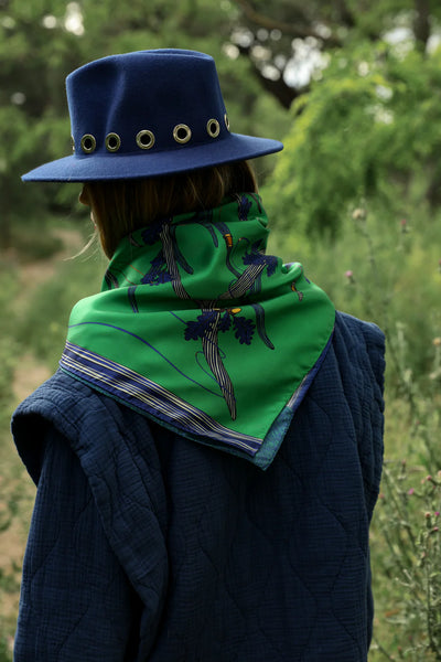 Carré Cerf Bohème - Vert
