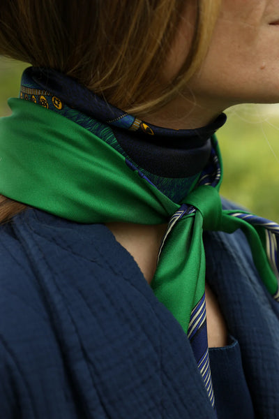 Carré Cerf Bohème - Vert
