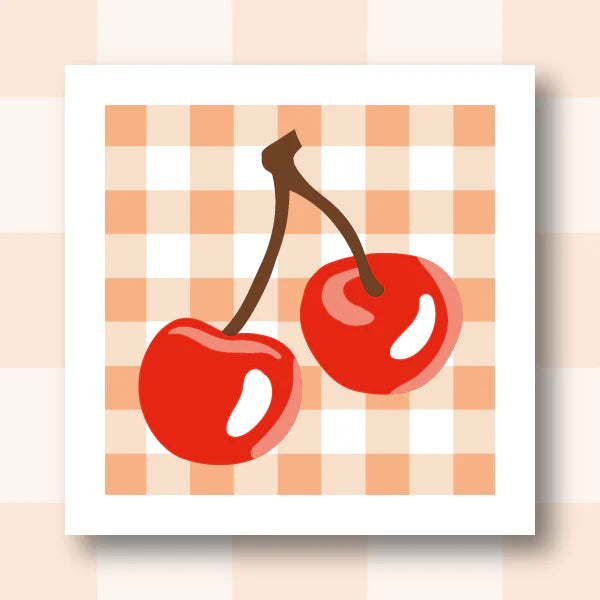 Kit Canevas - Cerises Vichy